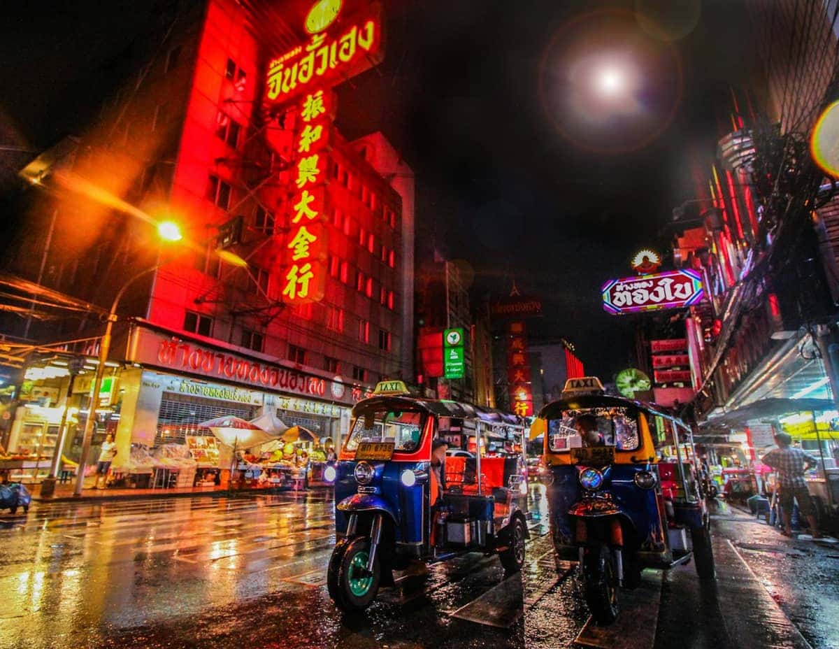 Thailand city and tropical travel destination